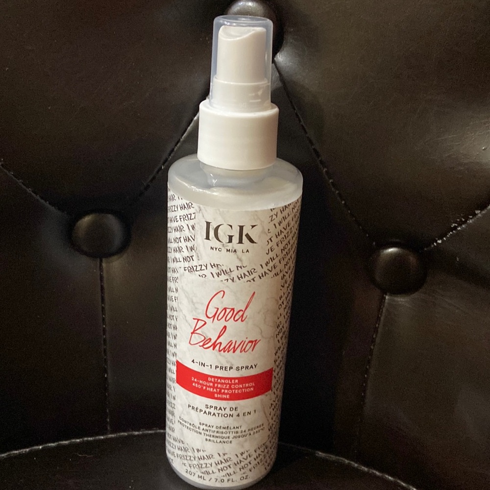 - New IGK Good Behavior 4in1 prep spray